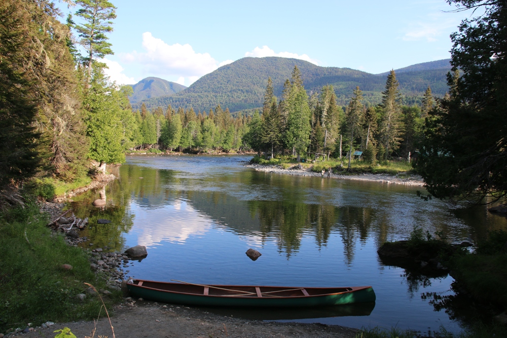 canoe in water