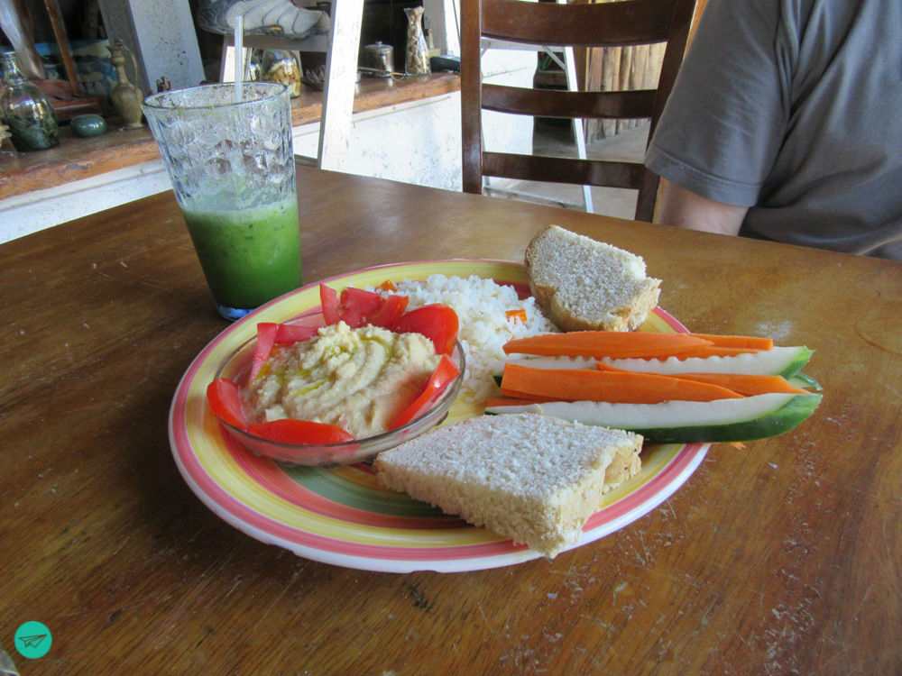 veg Essen und Smoothie