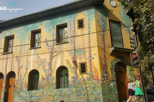 house in Bella Vista neighbourhood of Santiago
