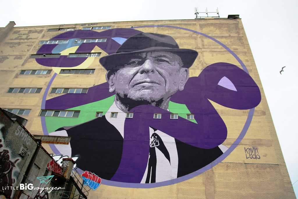 Leonhard Cohen mural 2018